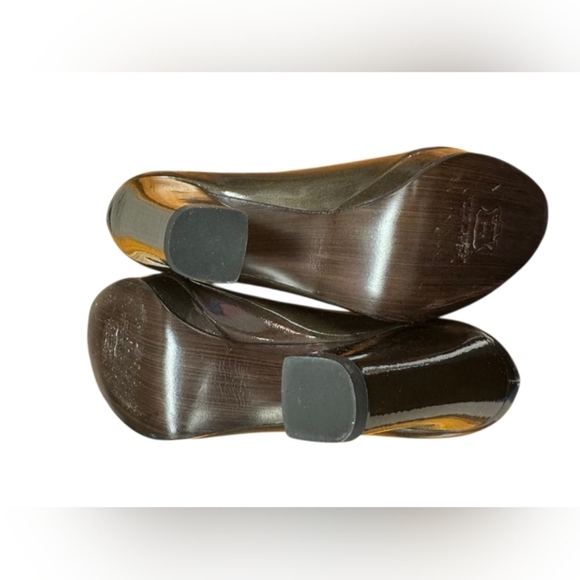 Stuart Weitzman NWT Bowright Rock Quasar Leather Metallic Grey Size 8M - Picture 7 of 10